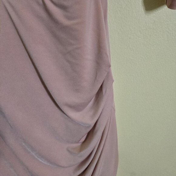 Lovers + Friends Revolve Love Happy V Neck Faux Wrap Ruched Dress Size S - Picture 6 of 9